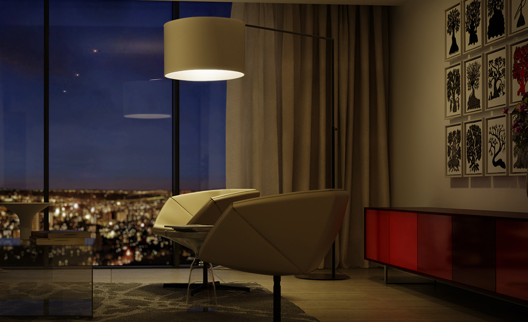 Embassy ONE Residences - Lifestyle Living Room